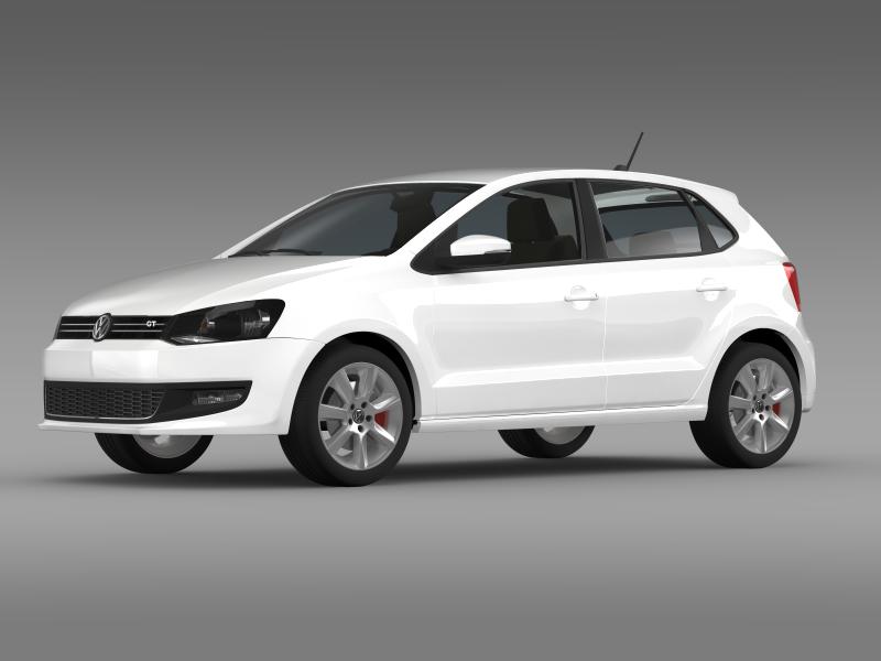 volkswagen polo gt 2013 3d model 3ds max fbx c4d lwo ma mb hrc xsi obj 161173