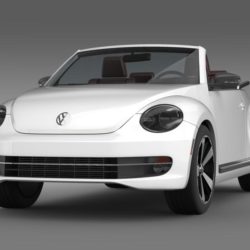 vw beetle cabrio 2013 3d model 3ds max fbx c4d lwo ma mb hrc xsi obj 147376