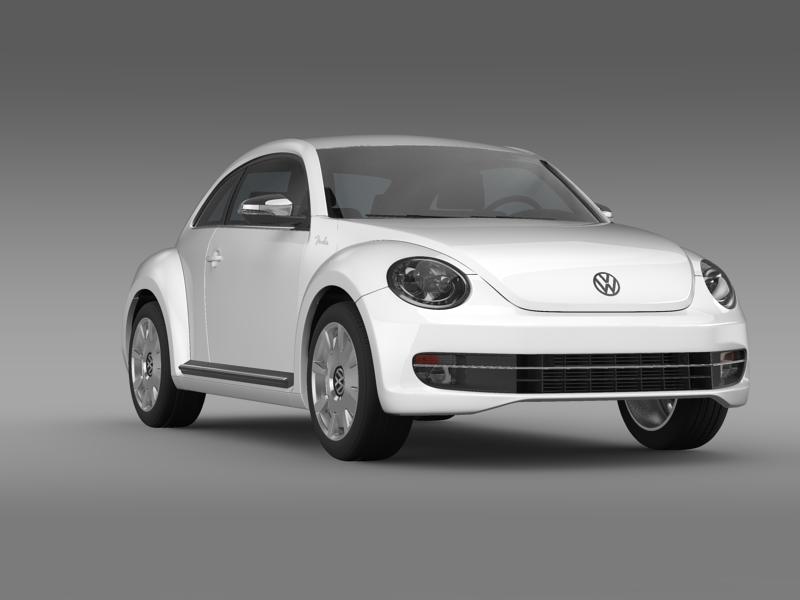 vw beetle fender edition 2012 3d model 3ds max fbx c4d lwo ma mb hrc xsi obj 147459