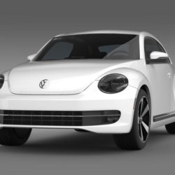 vw beetle turbo black 2012 3d model 3ds max fbx c4d lwo ma mb hrc xsi obj 147525