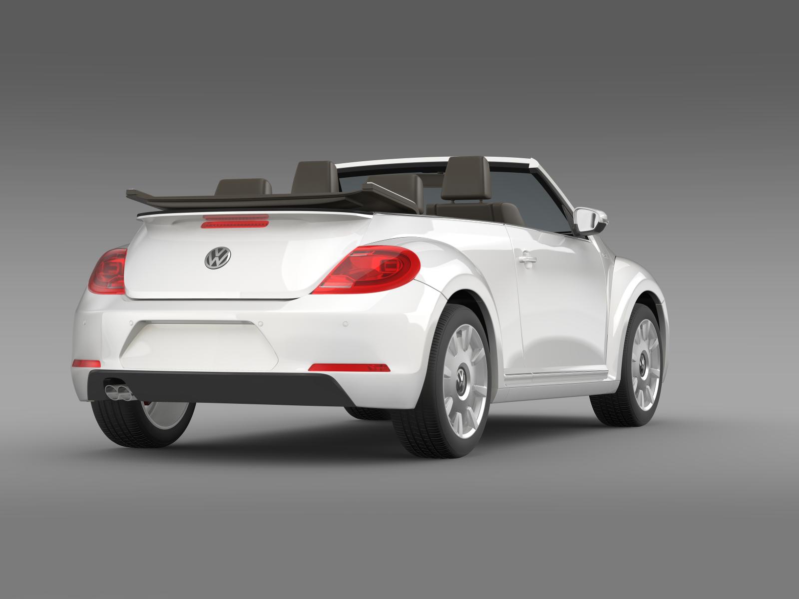 vw i beetle cabrio 2015 3d model 3ds max fbx c4d lwo ma mb hrc xsi obj 152764