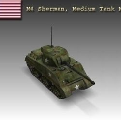 ww2 m4 sherman medium tank m4 3d model 3ds max x lwo ma mb obj 111197
