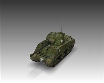ww2 m4 sherman medium tank m4 3d model 3ds max x lwo ma mb obj 111199