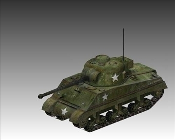 ww2 m4 sherman medium tank m4 3d model 3ds max x lwo ma mb obj 111201