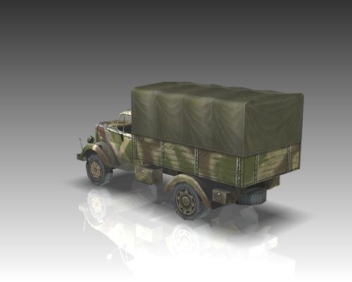 ww2 opel blitz light track. 3d model 3ds max x lwo ma mb obj 111133