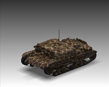 ww2 semovente 105 25 italian tank destroyer. 3d model 3ds max x lwo ma mb obj 101624