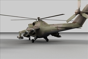 hind 24 soviet military helicopter 3d model 3ds c4d texture 109296