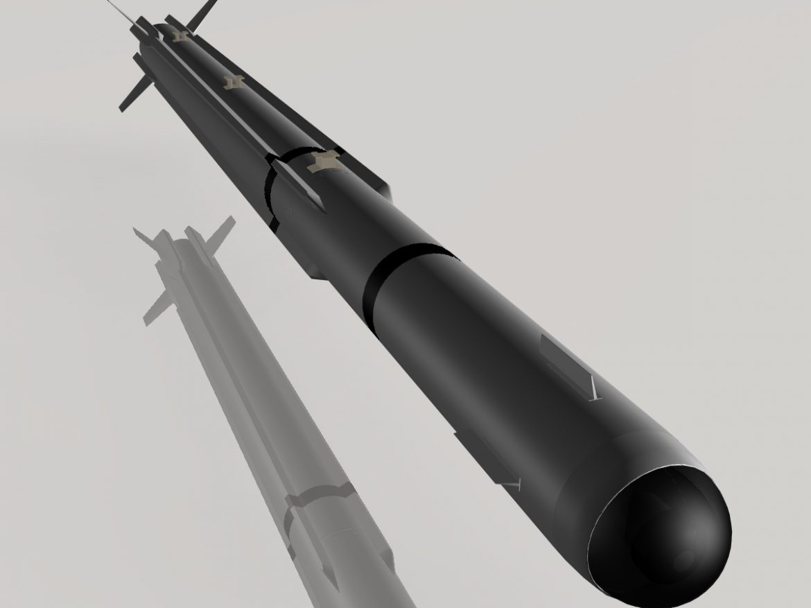 a-darter air-to-air missile 3d model 3ds dxf cob x obj 151884