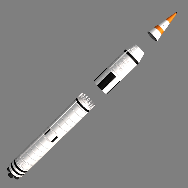 chinese css-4 icbm 3d model 3ds dxf x cod scn obj 133139