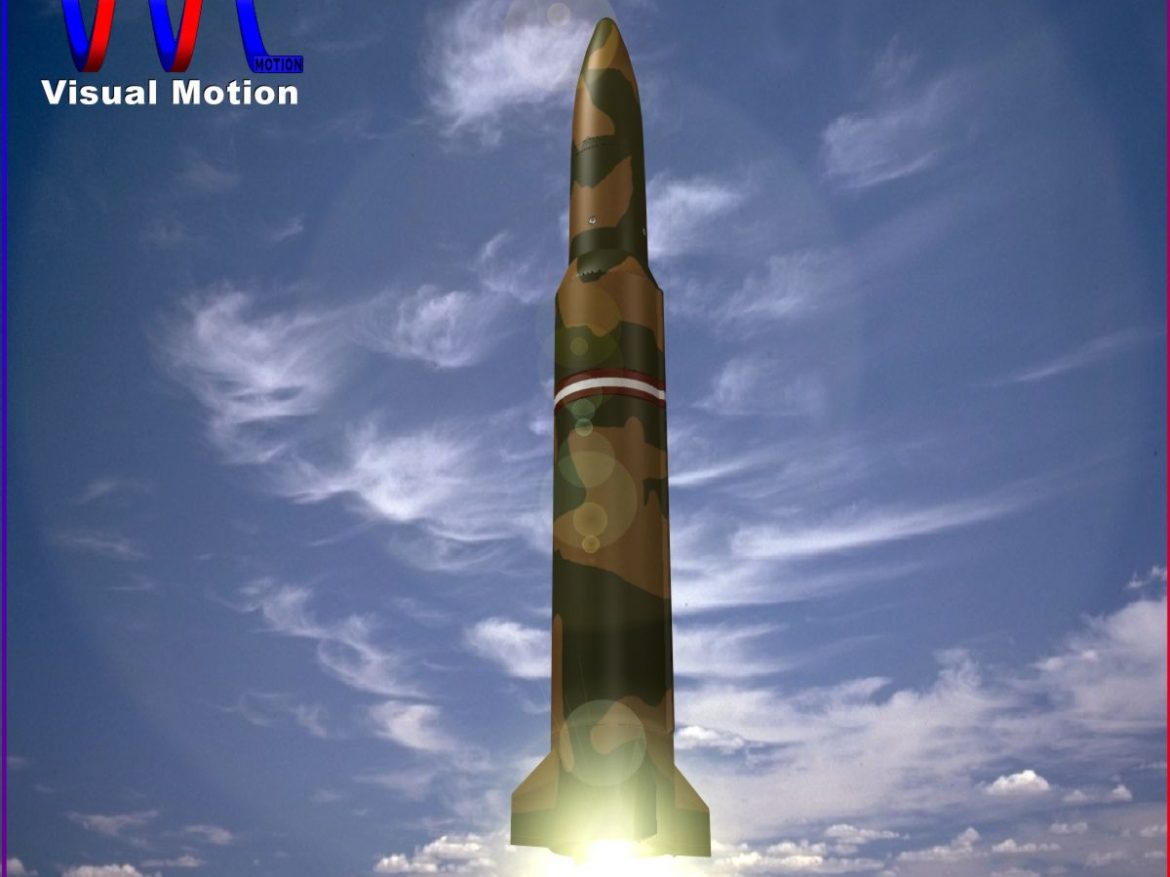 chinese df-16 ballistic missile 3d model 3ds dxf cob x obj 152669