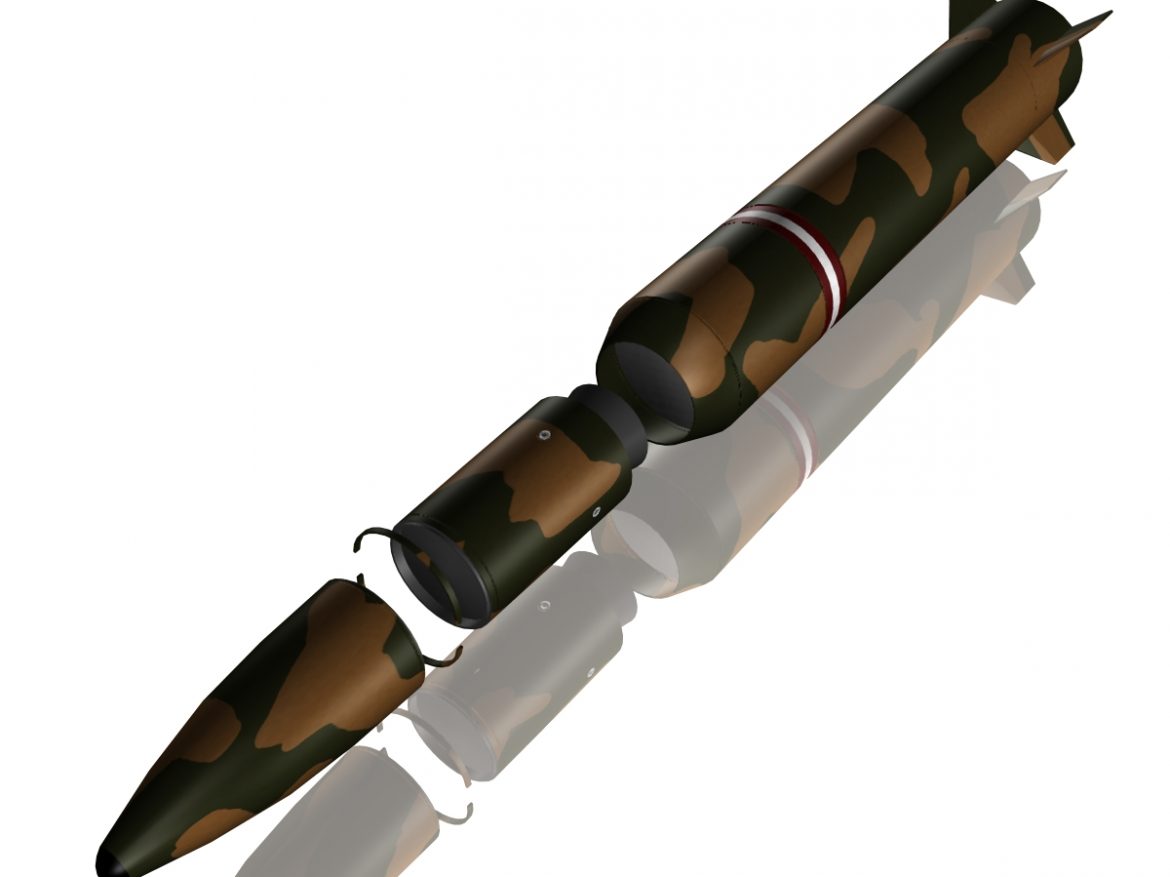 chinese df-16 ballistic missile 3d model 3ds dxf cob x obj 152673