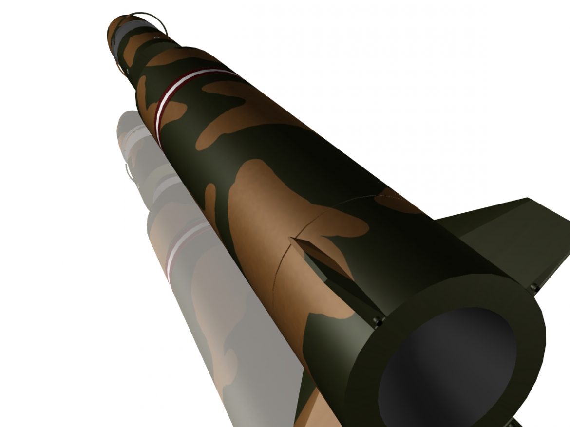 chinese df-16 ballistic missile 3d model 3ds dxf cob x obj 152675