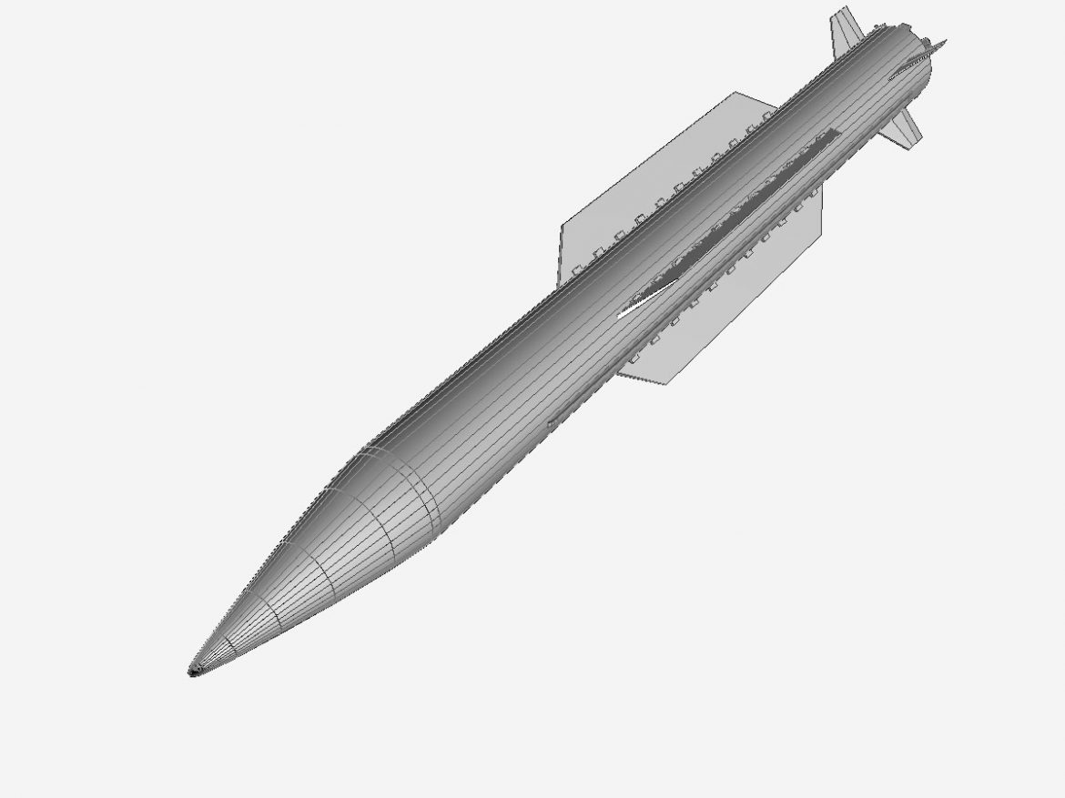 chinese sy-400 missile 3d model 3ds dxf cob x obj 157960