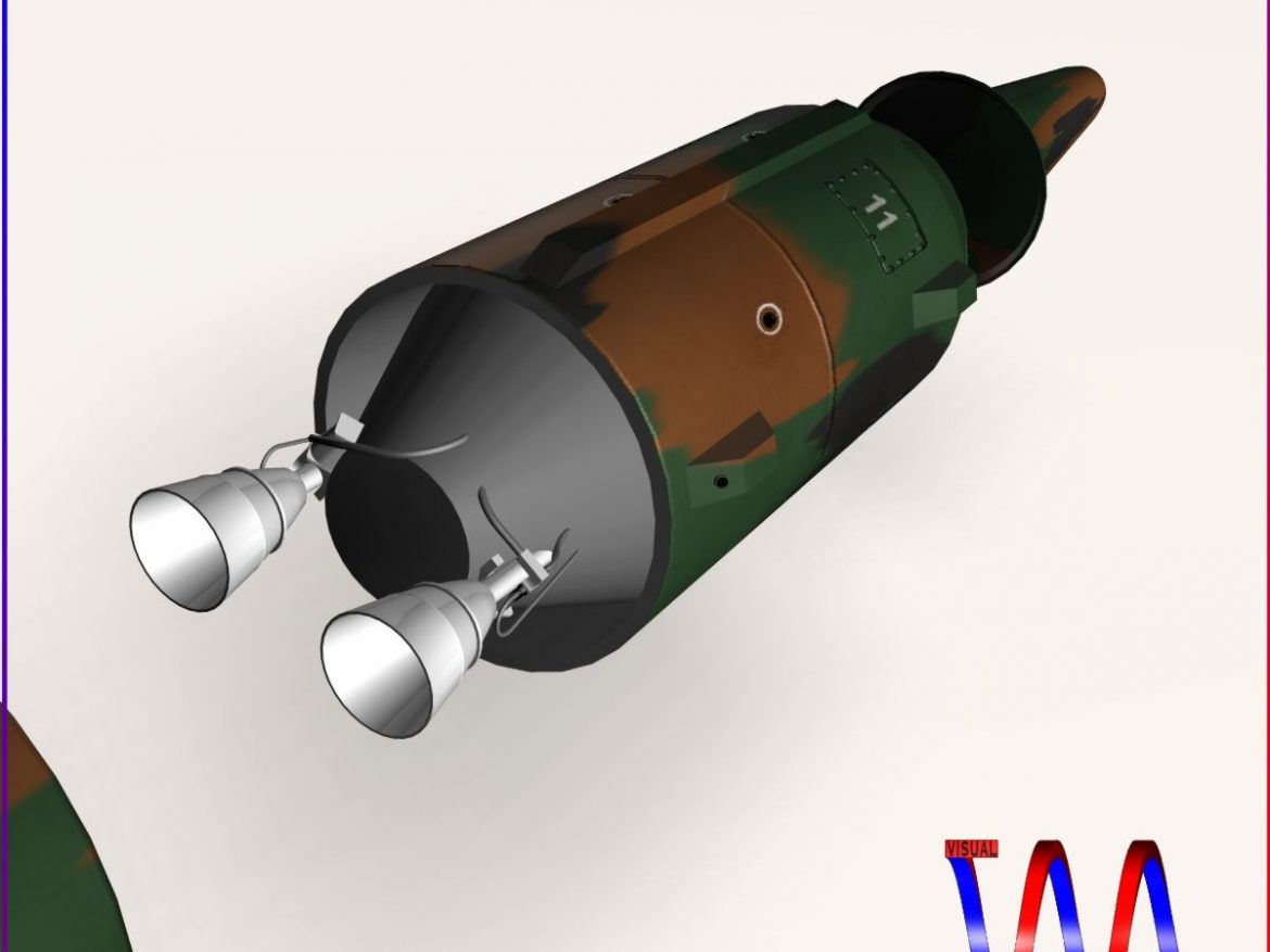 dprk kn-08 no dong-c missile 3d model 3ds dxf cob x obj 151622