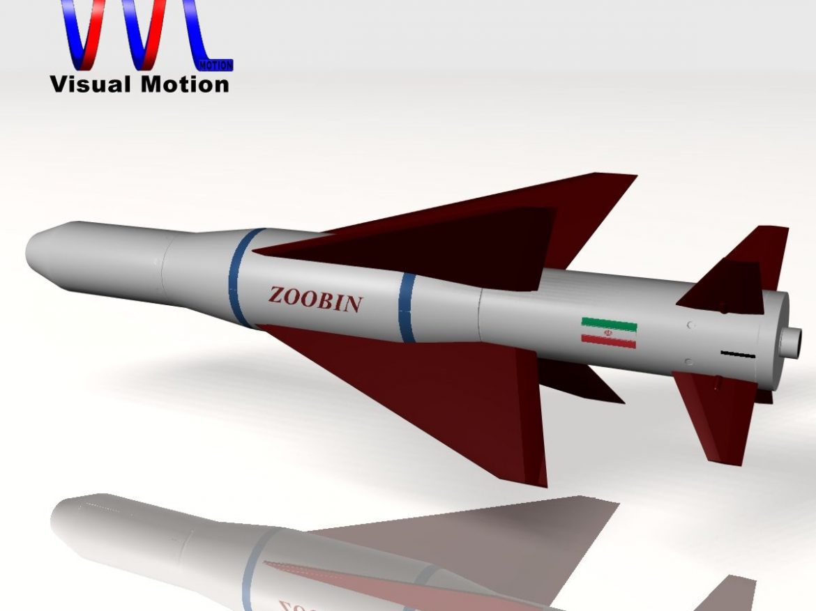 iranian agm-379 zoobin asm missile 3d model 3ds dxf fbx blend cob dae x obj 150578