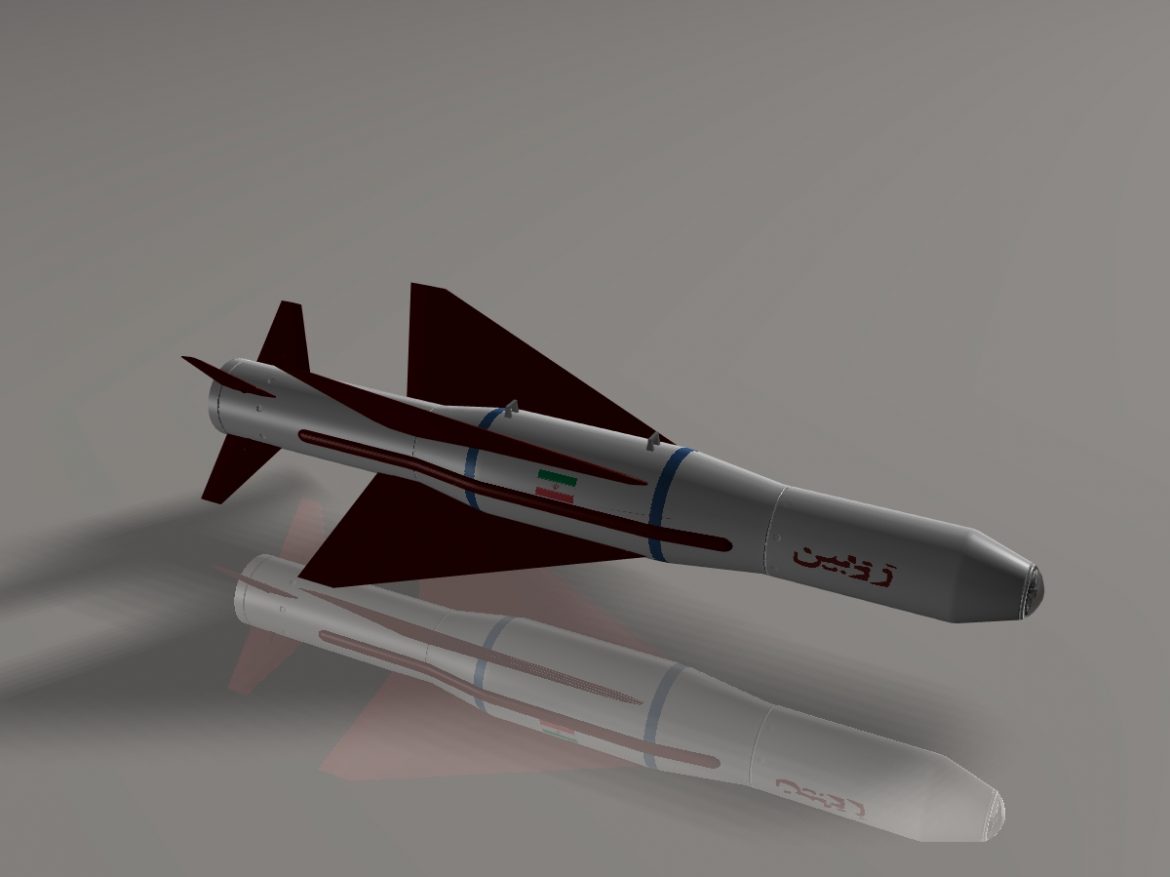 iranian agm-379 zoobin asm missile 3d model 3ds dxf fbx blend cob dae x obj 150586