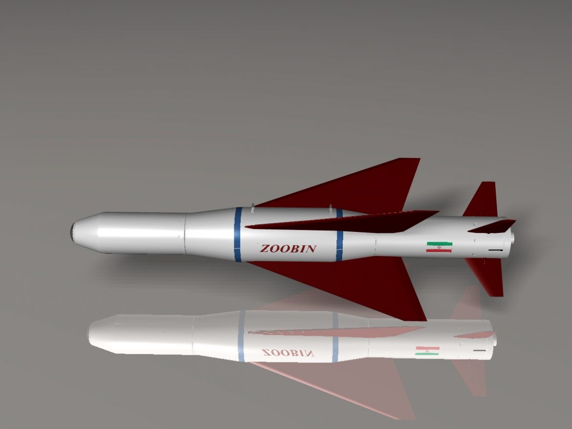 iranian agm-379 zoobin asm missile 3d model 3ds dxf fbx blend cob dae x obj 150590