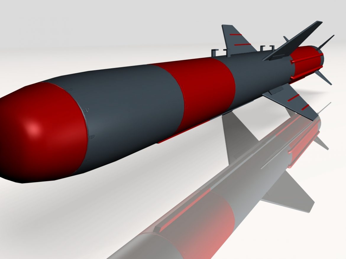 iranian koswar missile 3d model 3ds dxf x cod scn obj 149762