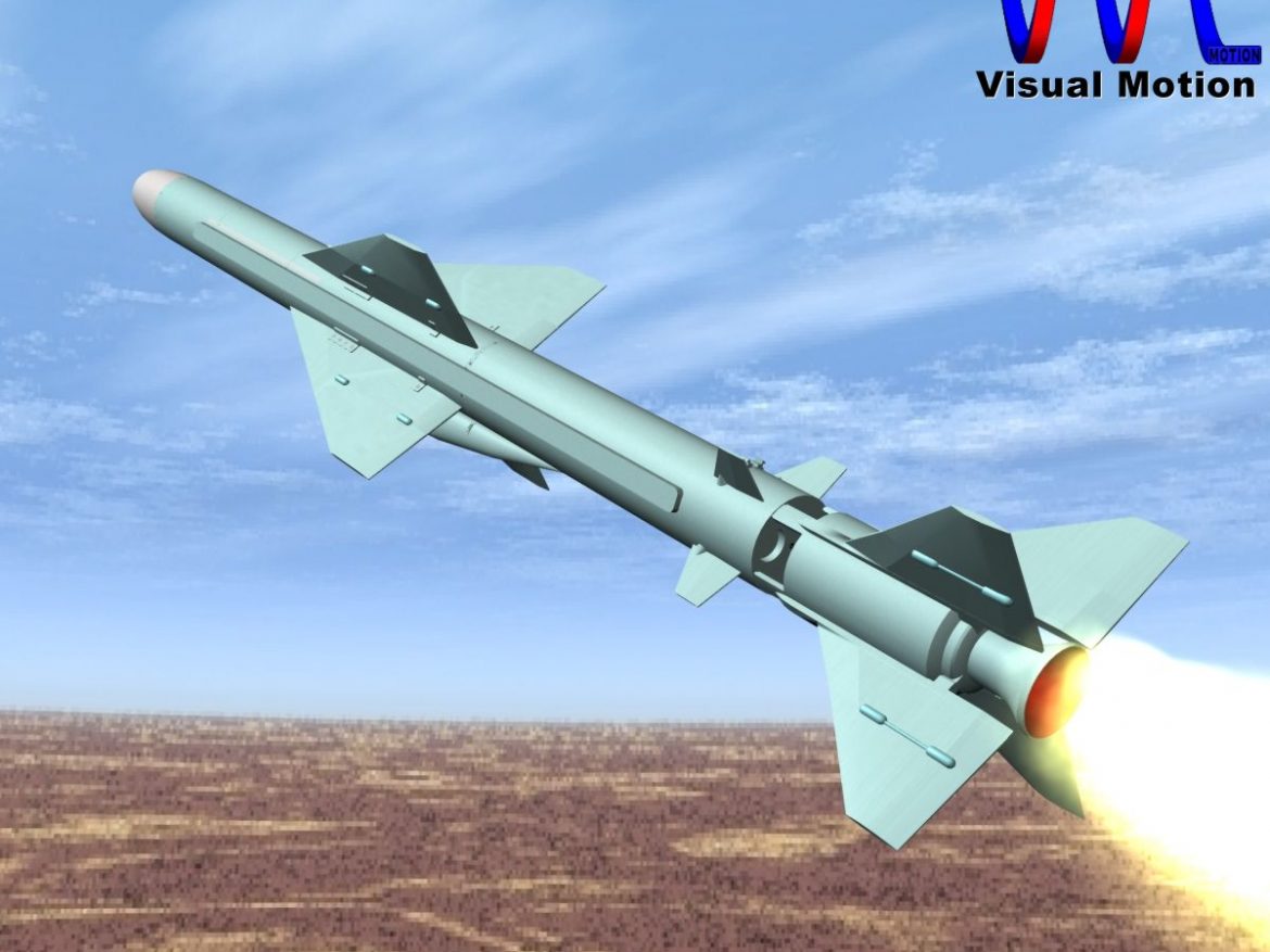 iranian noor cruise missile 3d model 3ds dxf x cod scn obj 149362