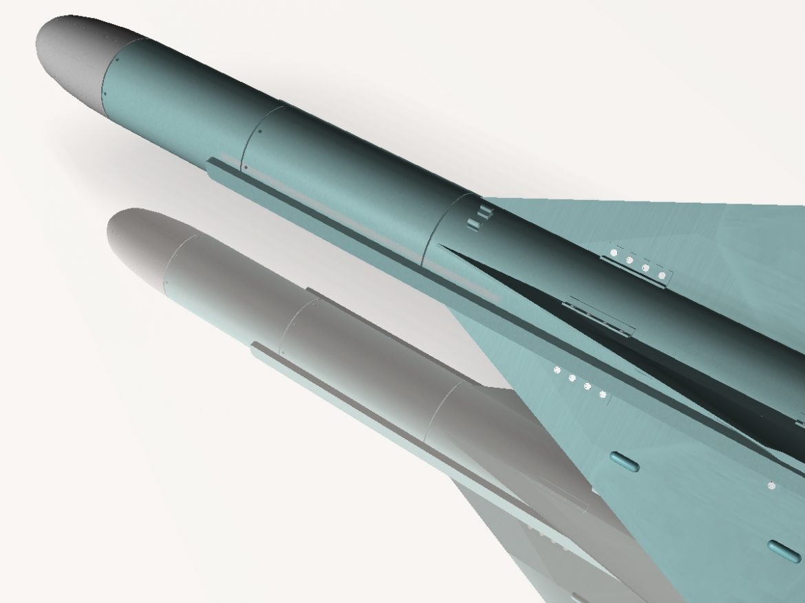 iranian noor cruise missile 3d model 3ds dxf x cod scn obj 149366