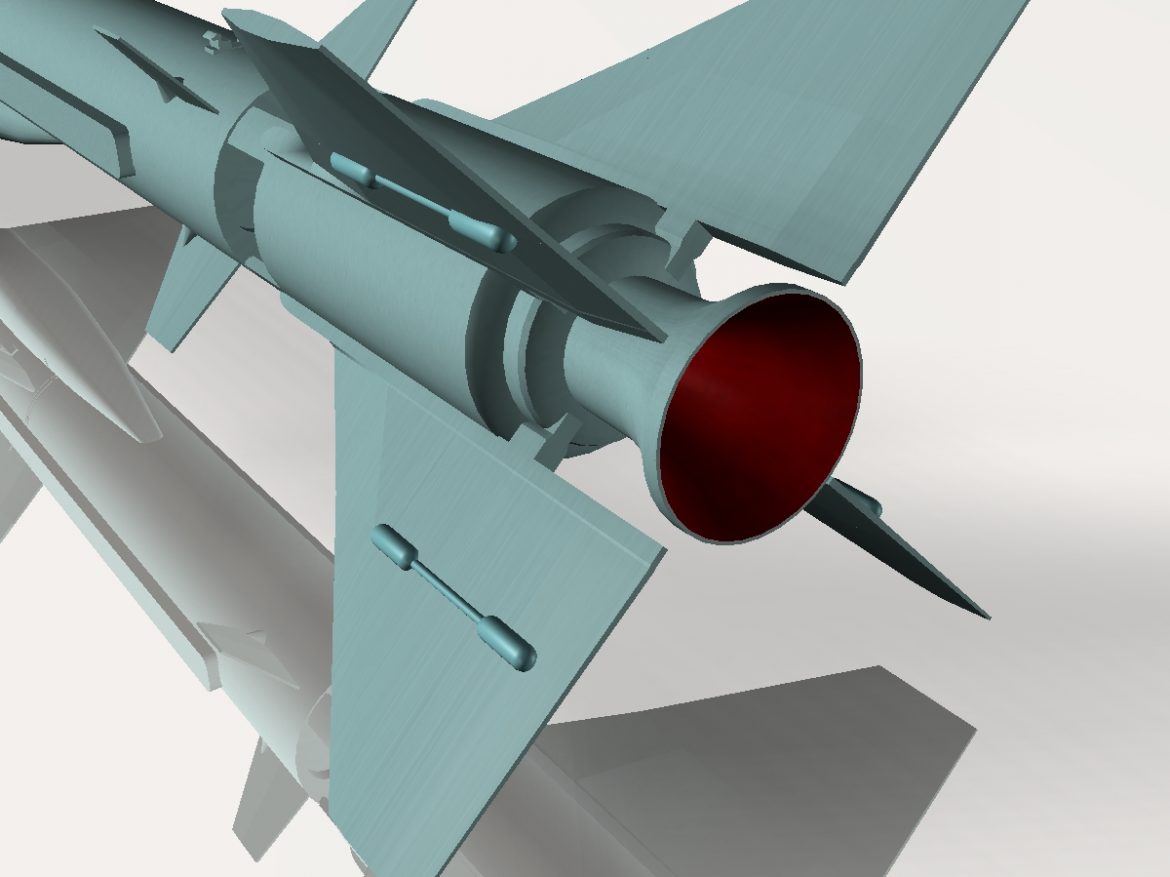 iranian noor cruise missile 3d model 3ds dxf x cod scn obj 149367