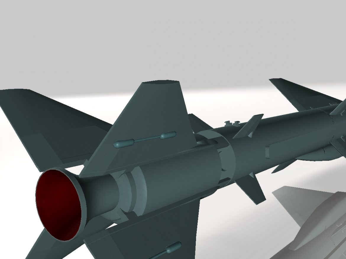 iranian noor cruise missile 3d model 3ds dxf x cod scn obj 149368