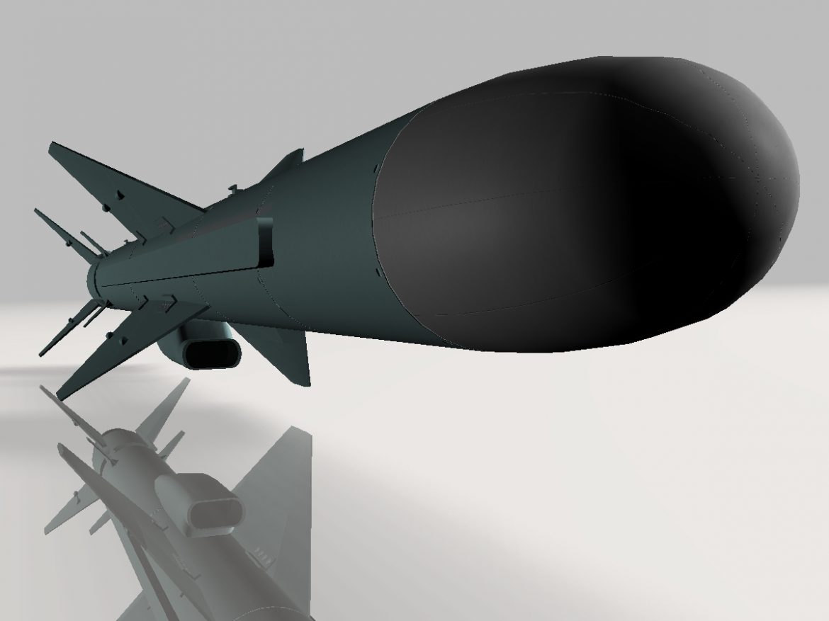 iranian noor cruise missile 3d model 3ds dxf x cod scn obj 149370