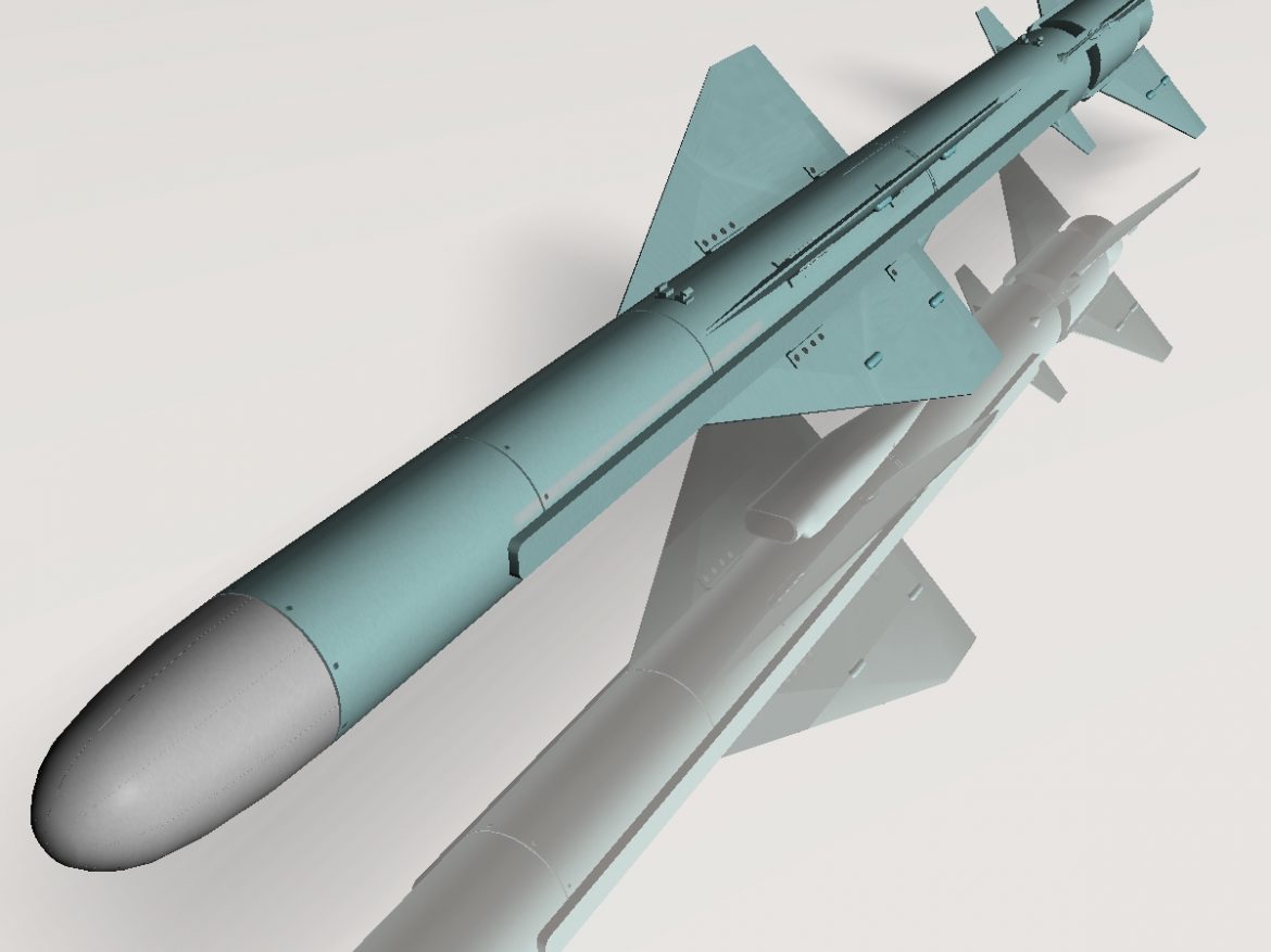 iranian noor cruise missile 3d model 3ds dxf x cod scn obj 149371