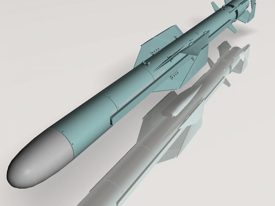 iranian noor cruise missile 3d model 3ds dxf x cod scn obj 149372