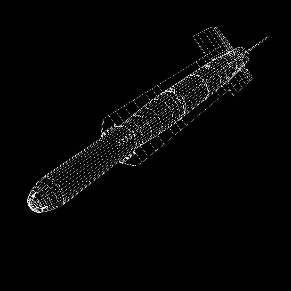 iranian qadr bomb 3d model 3ds dxf x cod scn obj 149559