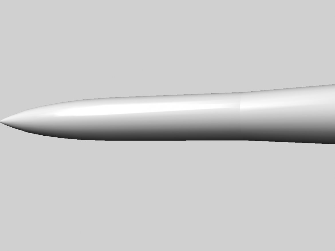 iranian taer-2 missile 3d model 3ds dxf x cod scn obj 149244