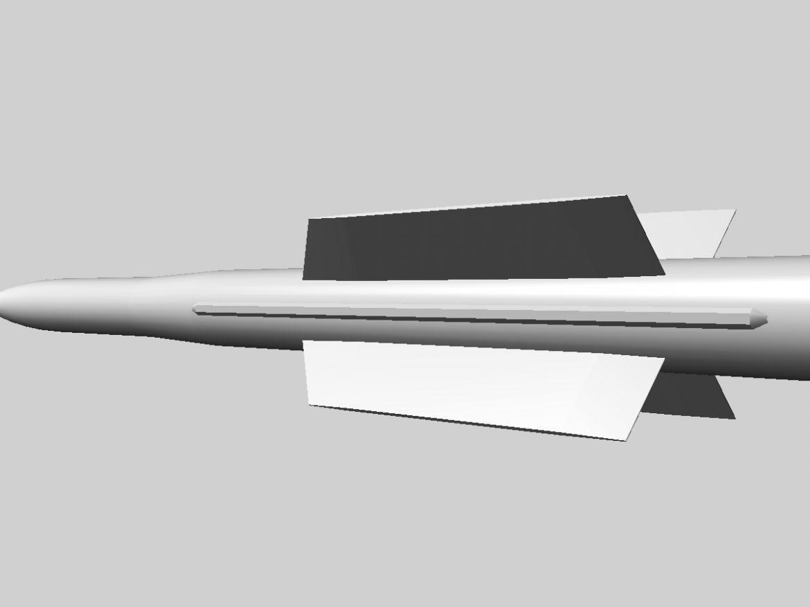 iranian taer-2 missile 3d model 3ds dxf x cod scn obj 149245
