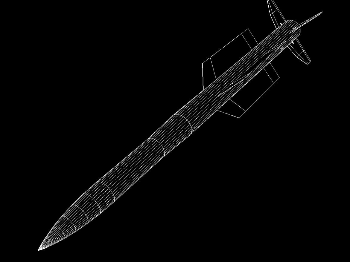 iranian taer-2 missile 3d model 3ds dxf x cod scn obj 149247