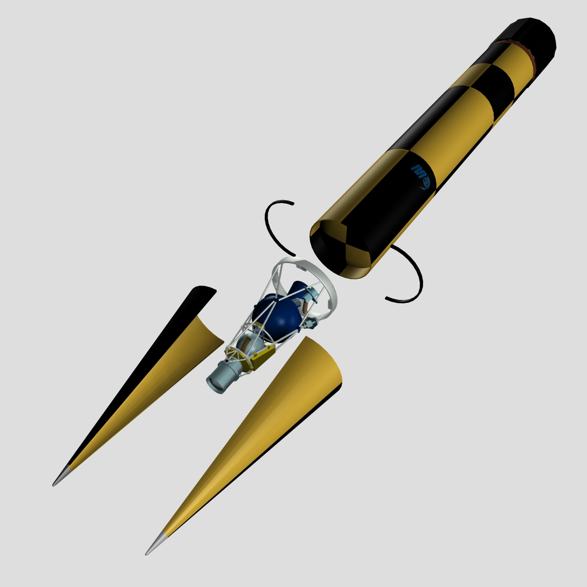 israeli arrow 3 missile 3d model 3ds dxf cob x other obj 136285