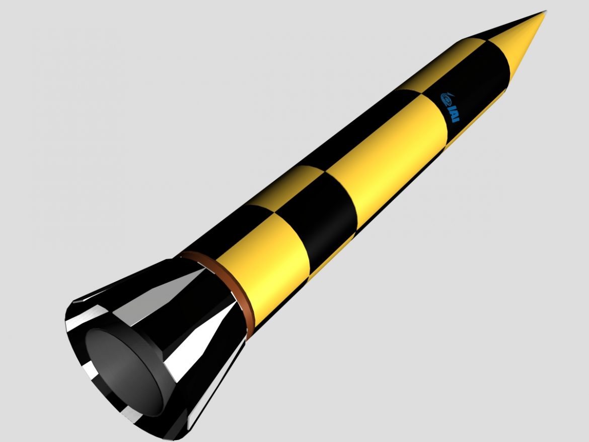 israeli arrow 3 missile 3d model 3ds dxf cob x other obj 136295