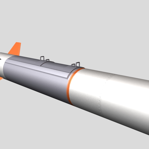 israeli silver sparrow missile 3d model 3ds dxf cob x obj 150665