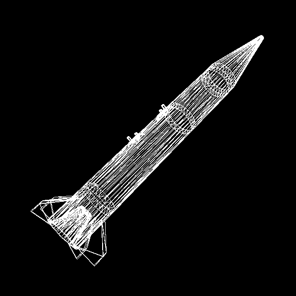 israeli silver sparrow missile 3d model 3ds dxf cob x obj 150670