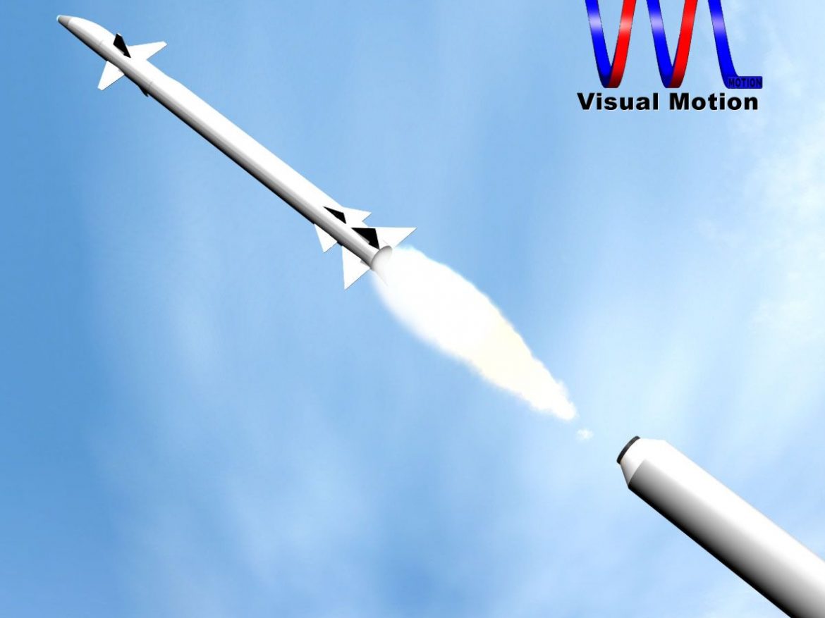 israeli stunner missile 3d model 3ds dxf cob x obj 150542