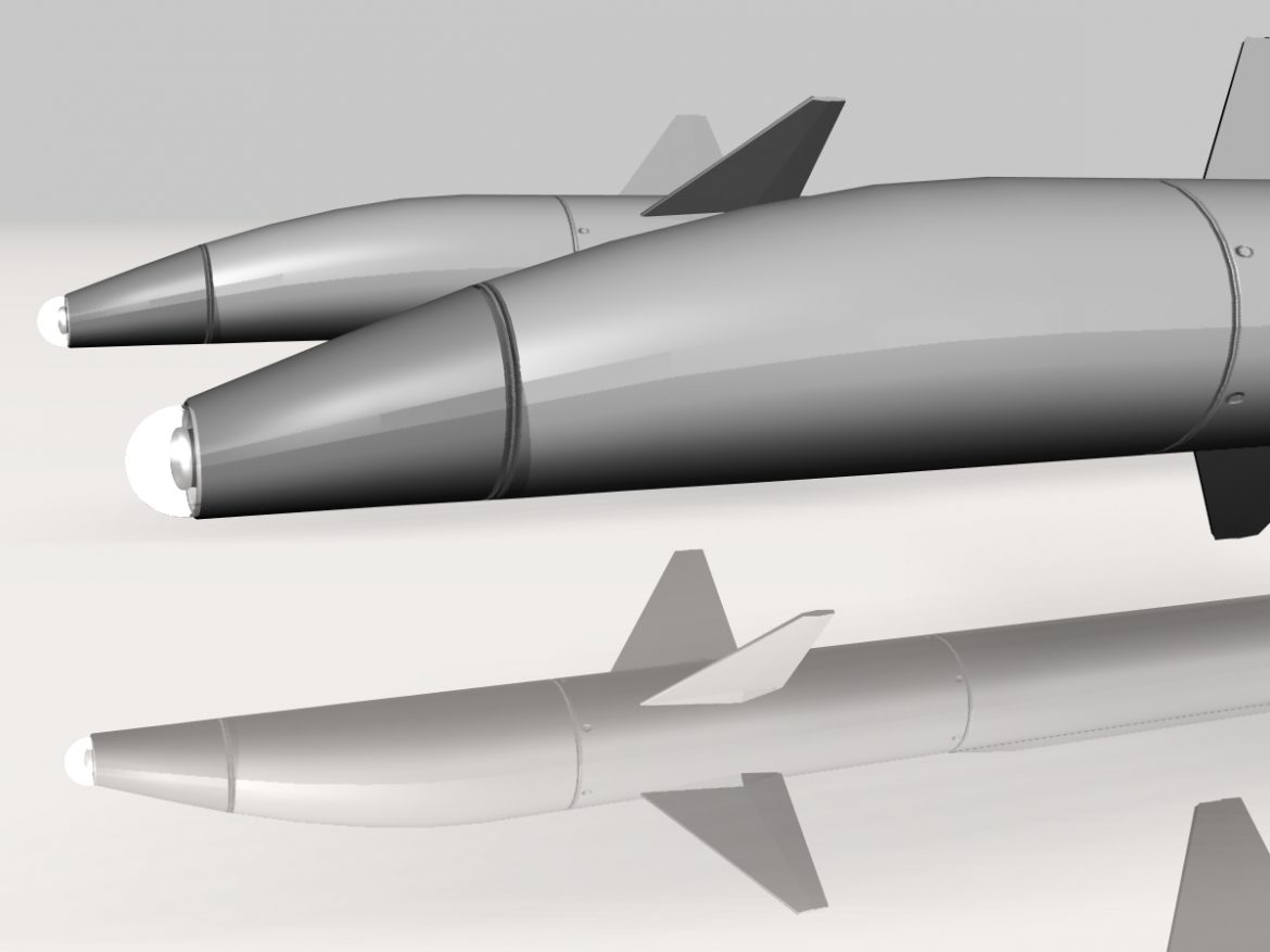 israeli stunner missile 3d model 3ds dxf cob x obj 150543