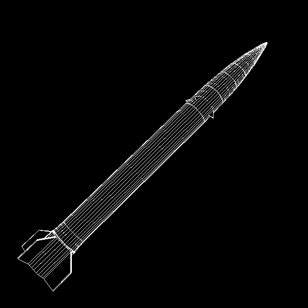 pakistan hatf-ii srbm missile 3d model 3ds dxf cob x obj 140228