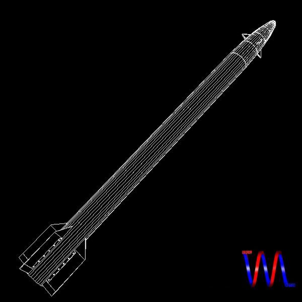 pakistan hatf-ix bsrbm missile 3d model 3ds dxf cob x obj 140241