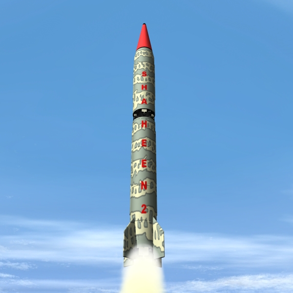 pakistan hatf-vi mrbm missile 3d model 3ds dxf cob x obj 140201
