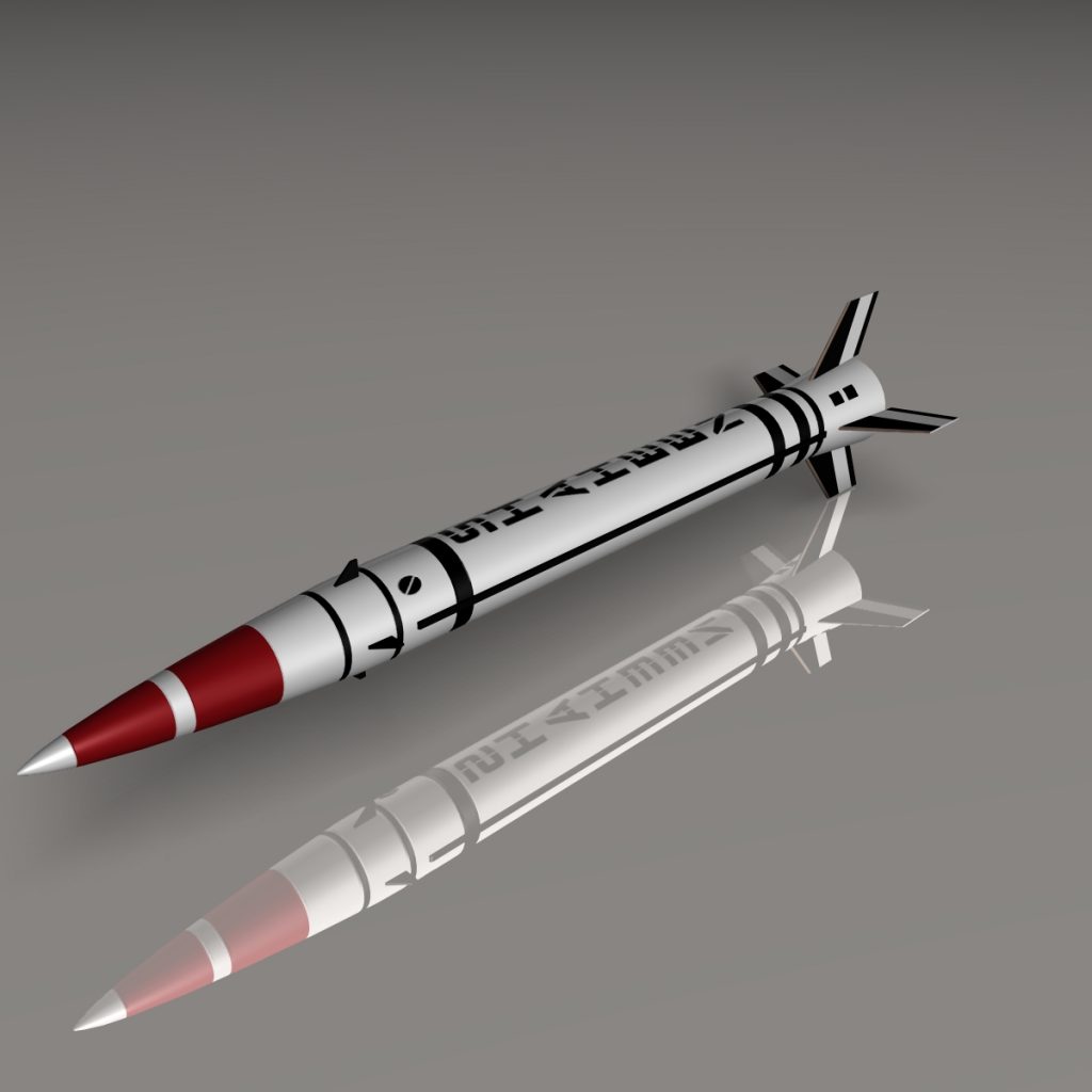 Pakistani Hatf-IV SRBM 3D Model - FlatPyramid