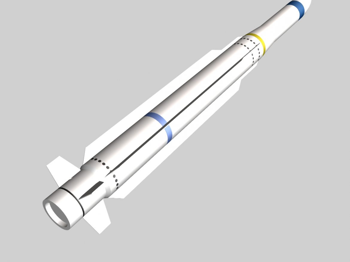rim-162 essm missile 3d model 3ds dxf fbx blend cob dae x  obj 166020