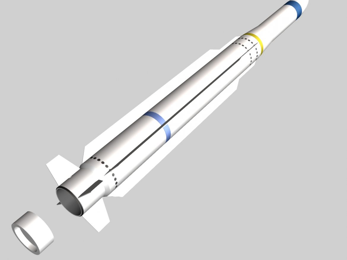 rim-162 essm missile 3d model 3ds dxf fbx blend cob dae x  obj 166021