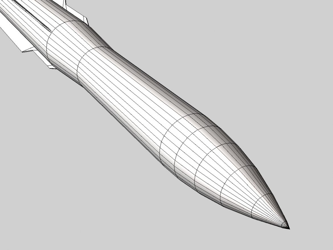 rim-162 essm missile 3d model 3ds dxf fbx blend cob dae x  obj 166028