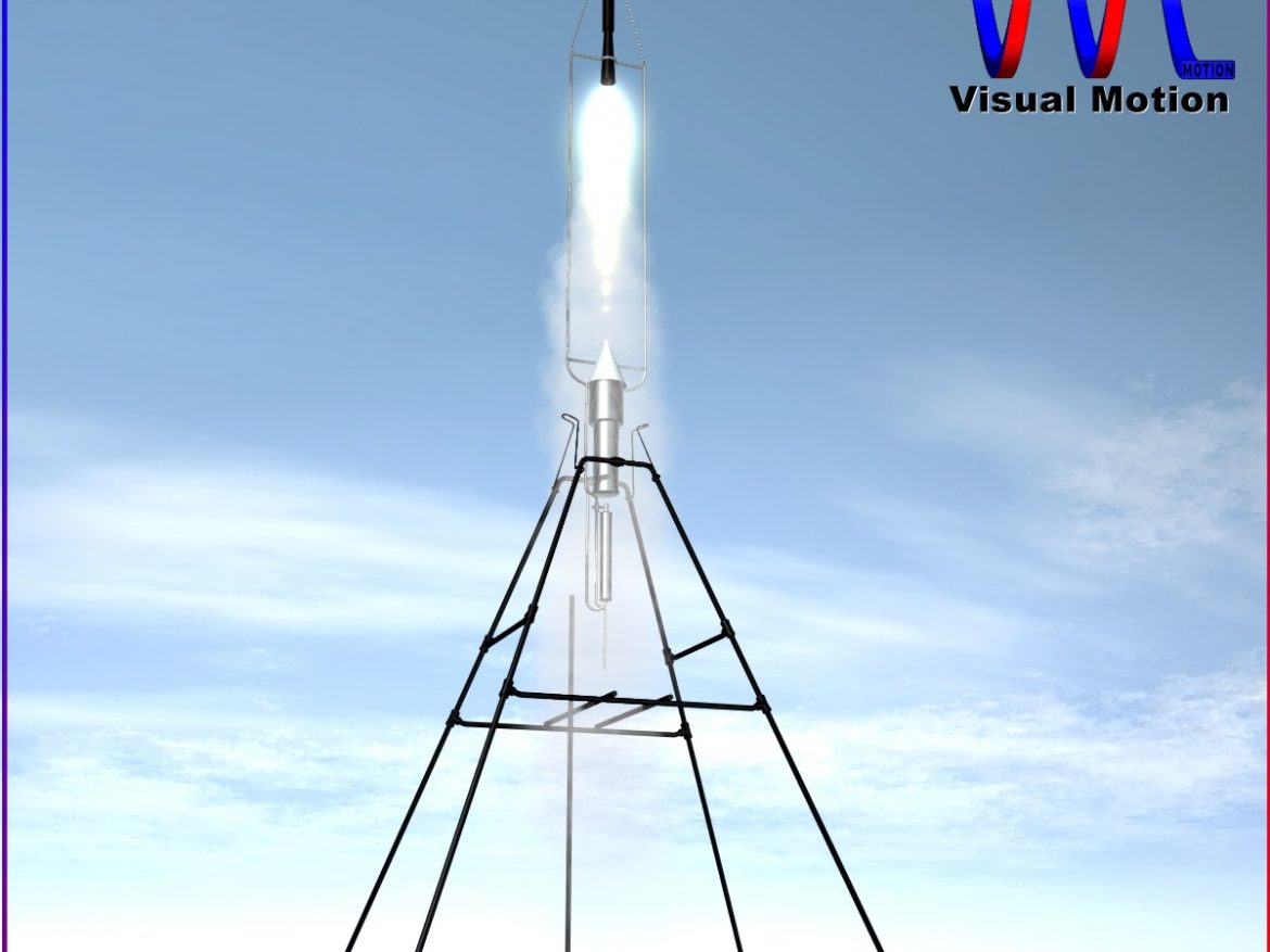 robert goddard liquid rocket system 3d model 3ds dxf x cod scn obj 149135