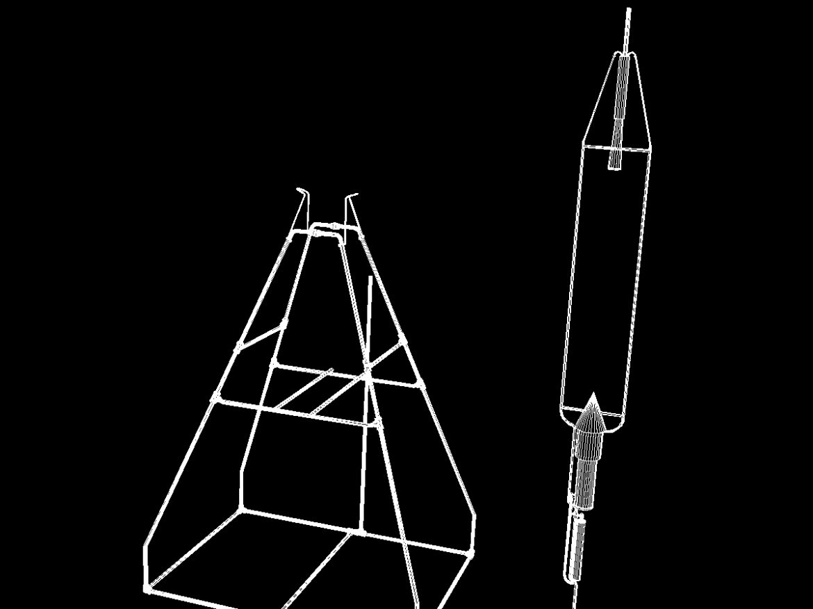 robert goddard liquid rocket system 3d model 3ds dxf x cod scn obj 149148
