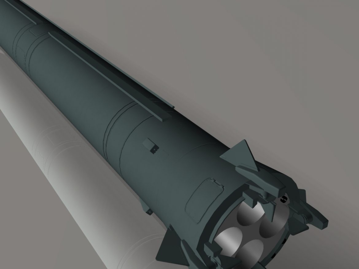 russian ss-4 sandel missile 3d model 3ds dxf x cod scn obj 149743