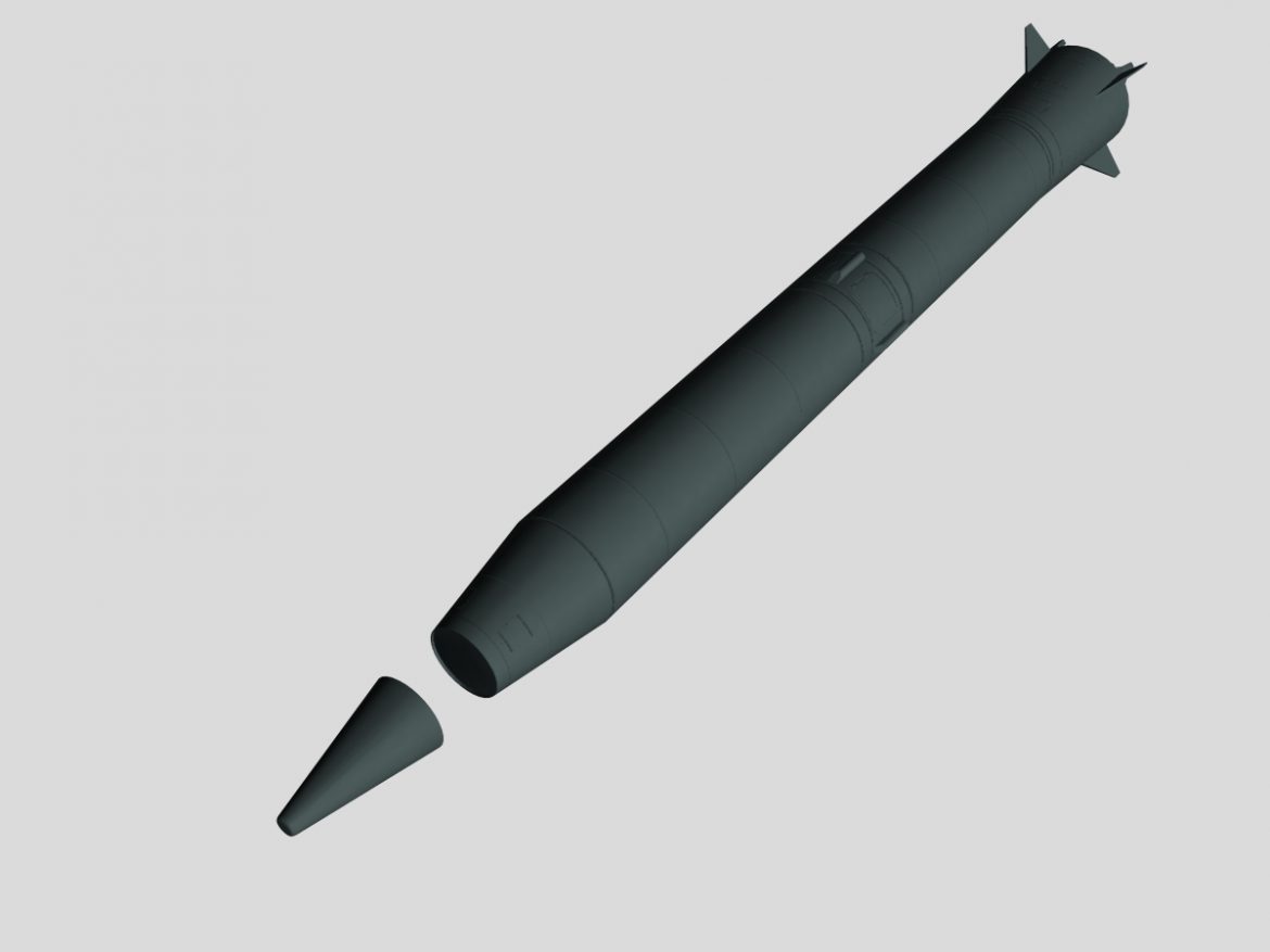 russian ss-5 skean missile 3d model 3ds dxf x cod scn obj 149428